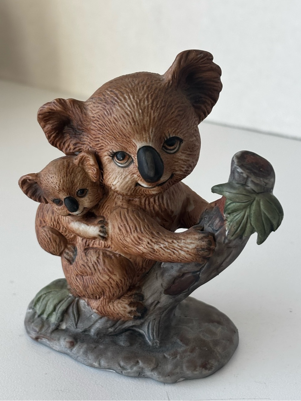 Vintage Enesco George Good Porcelain Koala Bear Figurine with Baby